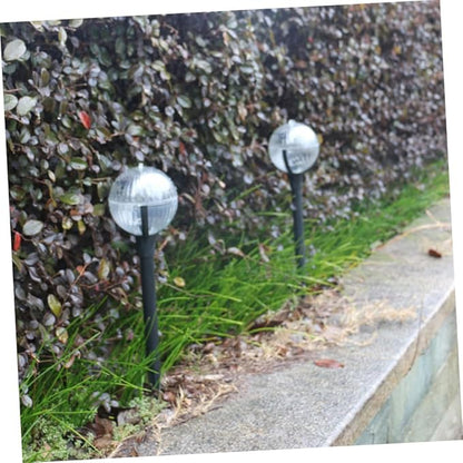NUOBESTY 2pcs Solar Lawn Lights with LED Landscape Pathway Lights Outdoor Garden Solar Decorative Ground Lamps for Patio Yard