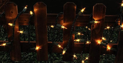 LAMPHOME 200L(100L*2pcs) Mini Lights, Green Wire,Yellow