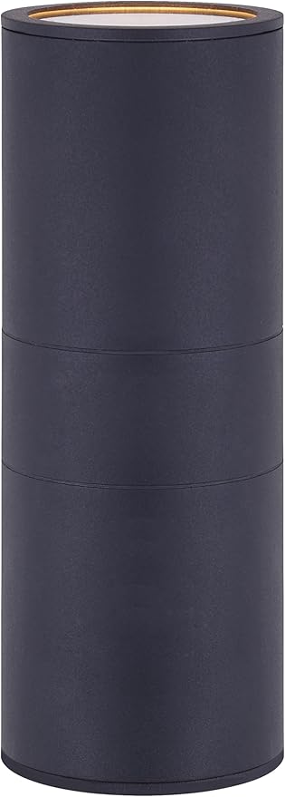 Canarm Baylyn 2-Light Outdoor Wall Sconce, Black Finish Up/Down Light, Easy Install Durable Wet-Rated Outdoor Lighting for Porch, Patio, Entryway or Garden