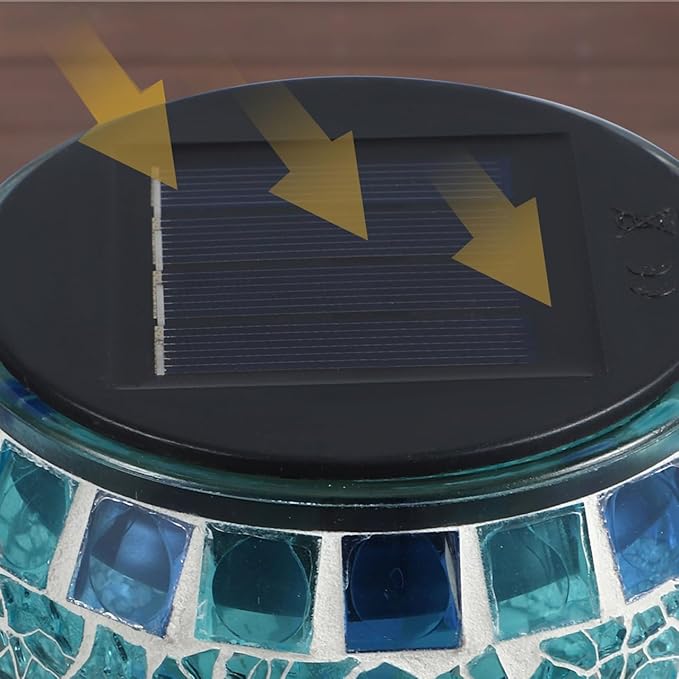Solar Mosaic Lights Waterproof Outdoor Led Yard Path Light Decorative Solar Garden Lamp for Landscape Lawn Lighting