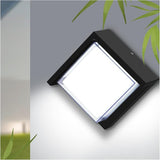 Outdoor Wall Light, 6000K Daylight Small Anti Rust Exterior Wall Lighting Fixtures, Black Square Wall Mount 12W LED | Lumora