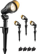 EDISHINE Low Voltage LED Landscape Lights with 35° Beam Angle, 3.2W 240LM 3000K Outdoor Landscape Lighting, CRI 80 | Lumora