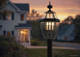 Urban Ambiance Luxury Colonial Outdoor Post Light, Large Size: 23" H x 12.5" W, with Tudor Style Elements | Lumora