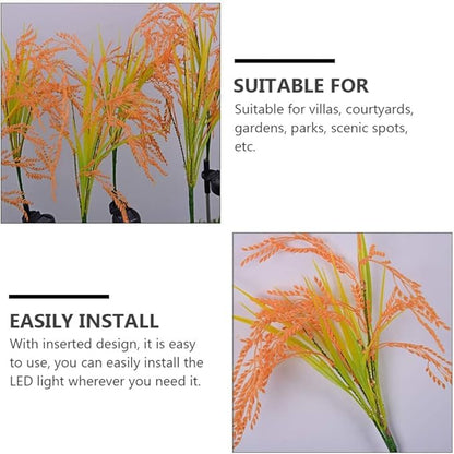 Solar Garden Lights 2pcs Solar Stake Lights Outdoor Decorative Solar Pathway Lights Waterproof Solar Path Lights LED Landscape Lights for Garden Yard Patio Path Walkway