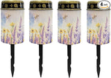 Solar Lavender Floral Lights Outdoor Waterproof Solar Pathway Lights Flameless Garden Stake Lights Landscape | Lumora