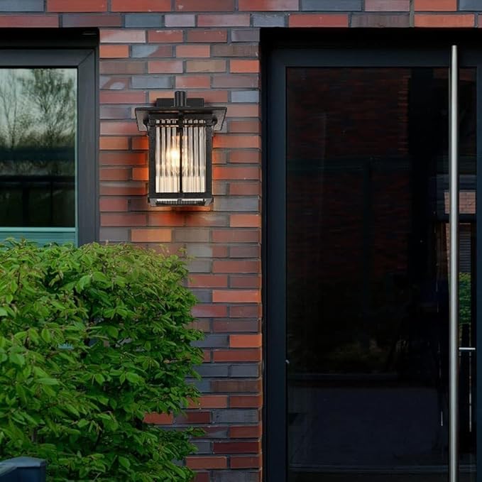 European Style Outdoor Waterproof Wall Lamps,Retro Villa Garden s Sconce Light,American Vintage AlumiExpression artistique m Housing and Mount Fixture for Outside Night Safety Lighting Exterior