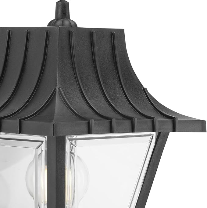 Progress Lighting Mansard Collection 1-Light Clear Beveled Acrylic Shade Traditional Outdoor Large Wall Lantern | Lumora