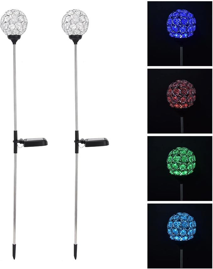 Zerodis Solar Garden Ground Light,IP65 Water Proof Color Changing Outdoor LED Globe Lamp Yard Landscaping Lamp for | Lumora
