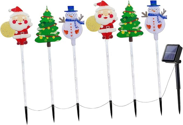 Pack of 6 Easy Installion Solar Ground Lights Easy Push Into Soil for Instants Festival Ambiances in Yard and | Lumora
