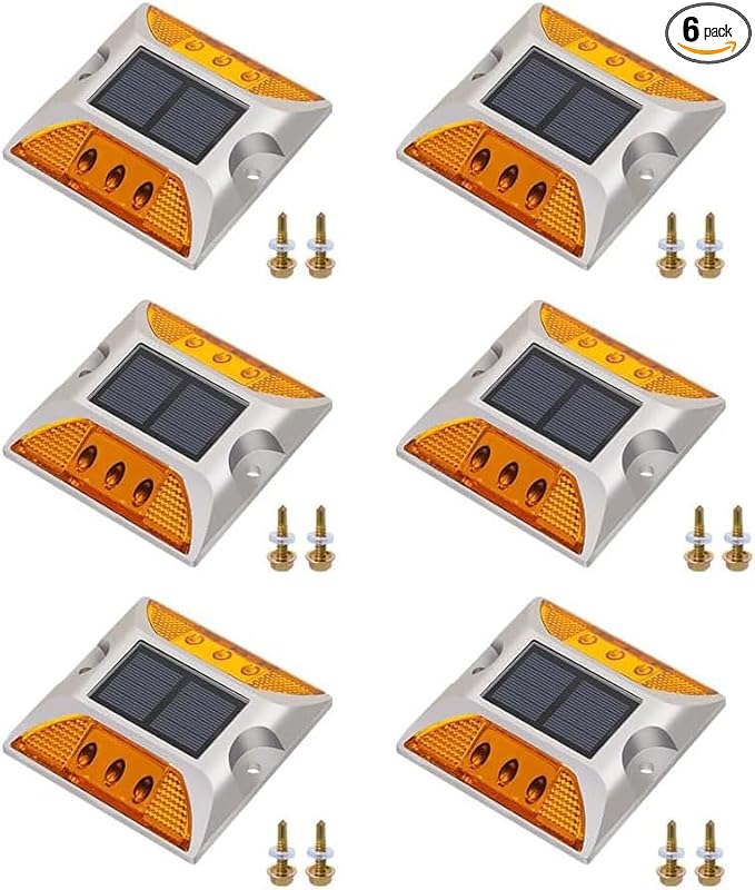 Solar Raised Pavement Marker High Brightness IP68 Waterproof Reflective Road Marker Solar Driveway Dock Lights | Lumora