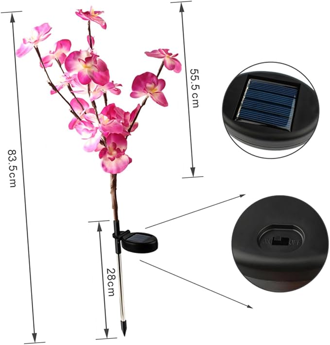 Hemoton 2pcs Solar Ground Plug Lights Outdoor Solar Pathway Lamp Energy-Saving Landscape Garden Light for Driveway Decor