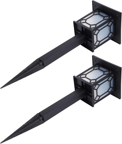LED Lawn Light 2 Set, Waterproof Solar Garden Lamp with Colorful Dimming, 600mAh Battery - IP65 Rated, Automatic Night Lighting, Garden Patio Pathway Decoration