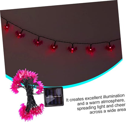 Amosfun 5m Solar String Lights for Halloween Decorative Lamps Warm Glow for Indoor and Outdoor Party Decorations