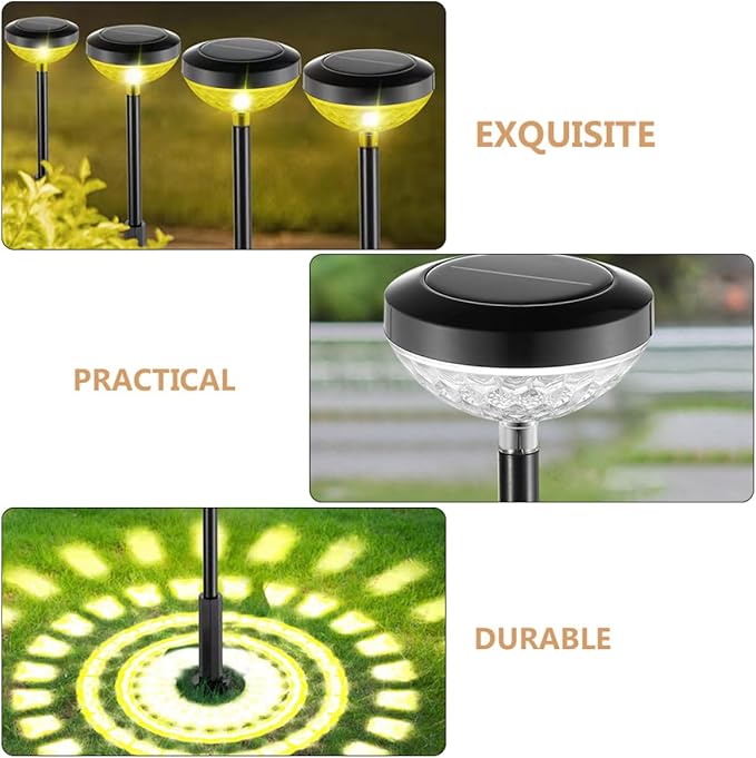 Solar Pathway Lights LED Solar Garden Stake Lights Outdoor Decorative for Yard Patio Walkway Landscape Lighting | Lumora