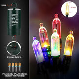 Jnaurb Battery Christmas Lights, 33ft 100 LED Christmas Decorative Lights with 8 Modes & Timer, Waterproof Battery | Lumora