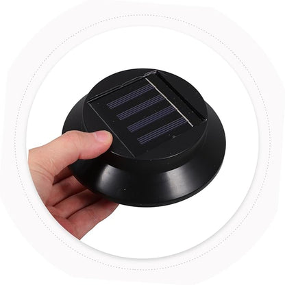 6-Pack Solar Fence Lamp Overhang Light Waterproof LED Garden Lights for Outdoor Use Energy-Saving Solar-Powered Lighting for Pathways and Patios
