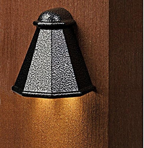 DEKOR LED Tear Drop Deck Rail Light for Fence Posts Wall Lighting Outdoor Low Voltage (Antique Metal Black)