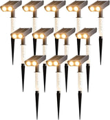 Solar Spot Lights Outdoor Adjustable Beam & PC Light Guide Column, 12 Pack Solar Lights Outdoor Waterproof IP65, 2 | Lumora