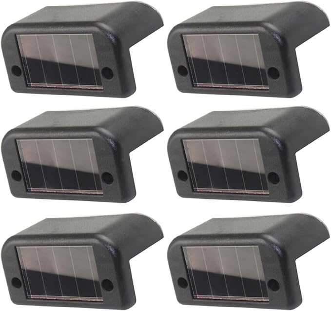 Solar Lights Outdoor 6 Pack Stair Lights Led Waterproof for Yard Fence Patio Pathway