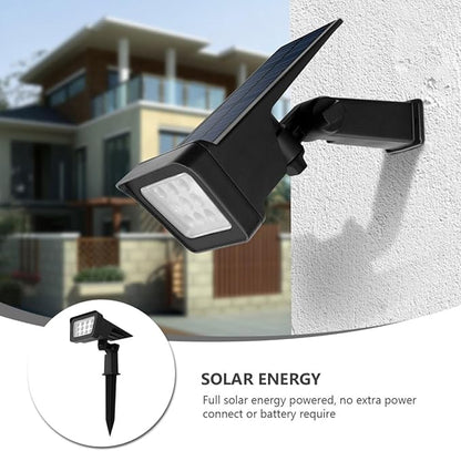 Luxshiny Solar Lawn Path Light with Multi-crystalline Silicon Panel, Waterproof Outdoor Garden LED Stake Light for Landscape Lighting and Yard Decoration