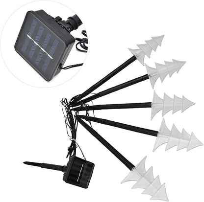 Solar Lawn Lamp LED Christmas Tree Landscape Lights Solar Pathway Lamp Outdoor Decorative Light for Patio Courtyard Villa Garden