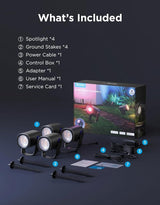 Govee Outdoor Spot Lights 2, IP67 Waterproof Spotlights, Landscape Lights Work with Matter, Alexa, and Google | Lumora