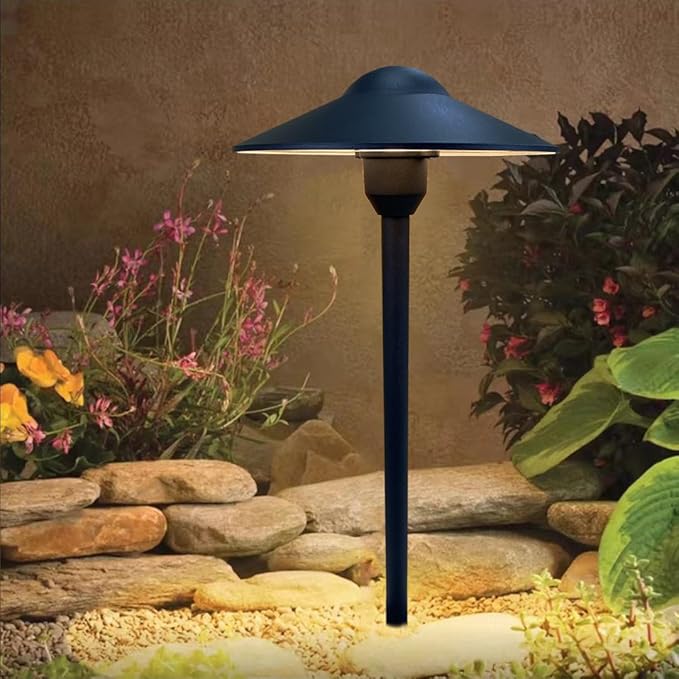 Arrownine Cast Aluminum Low Voltage Landscape Path Area Spread Lighting Pathway Lights Included Ground Spike,Wire | Lumora