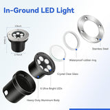 JESLED Low Voltage Landscape Lights, 6W LED Well Lights IP67 Waterproof, 3000K Warm - Outdoor Lighting Accessory | Lumora