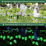 vignuto Halloween Decorations Outdoor, Scary Eyeball Lights,8PACKS 64LED,IP65 Waterproof,Halloween Decor for Garden/Yard/Patio/Lawn/Pathway(Green)