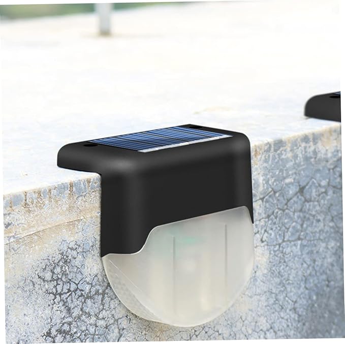 POPETPOP Solar Powered Stair Lamp Outdoor Led Handrail Fence Light Easy Installation Warm Lighting for Steps Decks | Lumora