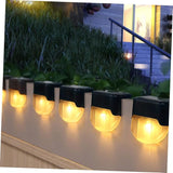 1Pc Solar Stair Light Outdoor Handrail Lamp Warm Lighting for Decks and Fences Solar Powered LED Outdoor Step | Lumora