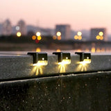 Ulalaza 4Pcs Solar Decking Lights RGB+ Changing Solar Step Lights Outdoor Waterproof Stair Lights for Fence, Deck | Lumora