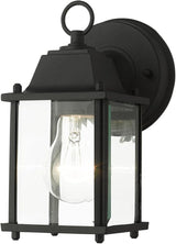 Livex Lighting 7506-14 Frontenac Traditional 1-Light Outdoor Wall Lantern with Clear Beveled Glass Shades, 8" x | Lumora