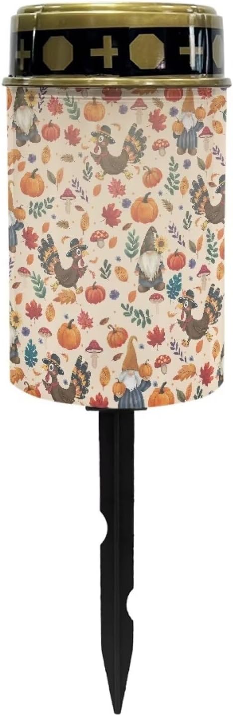 Turkey Solar Lights for Cemetery Pumpkin Leaf Small Solar Lights Outdoor Solar Pathway Light Solar Lights Outdoor | Lumora