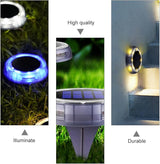 BESPORTBLE 8 LED Solar Ground Lights Lawn Light Outdoor Garden In-ground Landscape Lamps Warm White Solar Pathway | Lumora