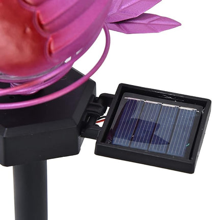 Solar Lawn Light Wrought Iron Animal Pattern, IP67 Waterproof Garden Pathway Light 44cm Warm White LED - Automatic Solar Charging, Decorative Outdoor Lighting for Lawns and Garde