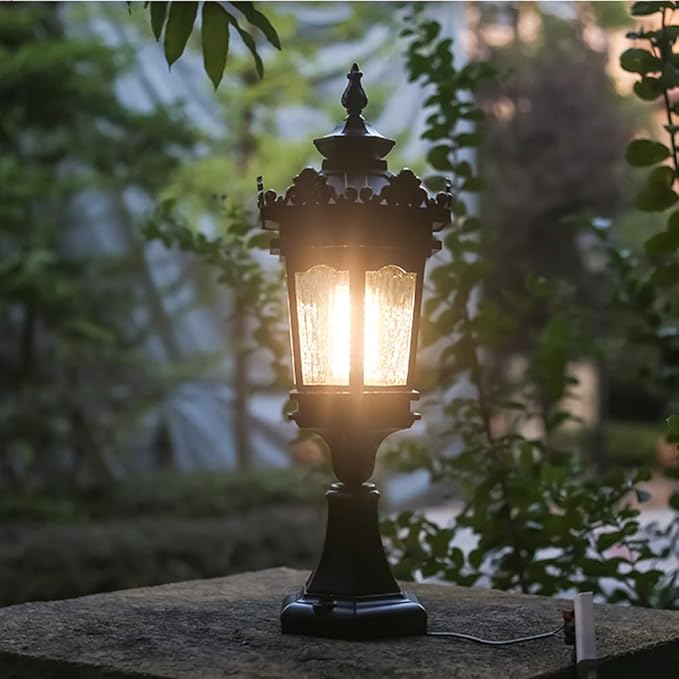 Lights Outdoor Edison Vintage Outdoor Waterproof Pillar Post Lights Garden Courtyard Streetlights Lanterns E27 | Lumora