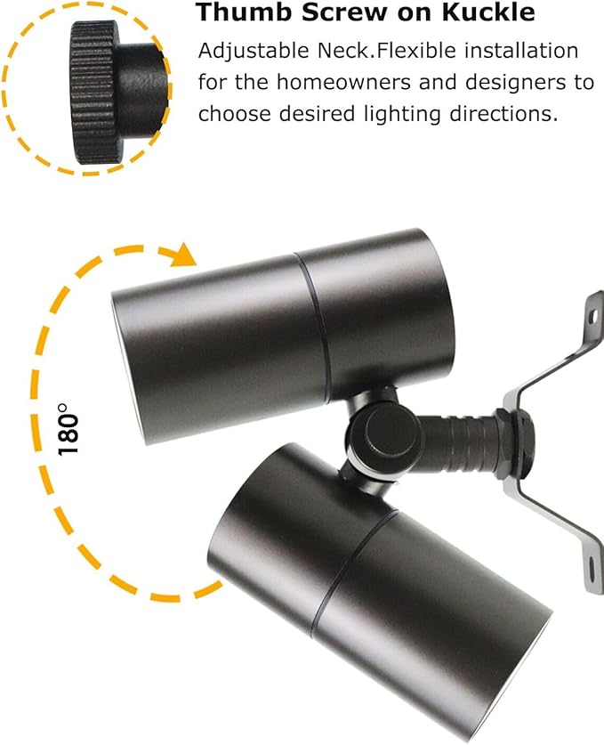 Cheopha 12V Outdoor Low Voltage Landscape Down Light, Replaceable 5W MR16 LED Bulb (2700K Warm White), IP65 | Lumora