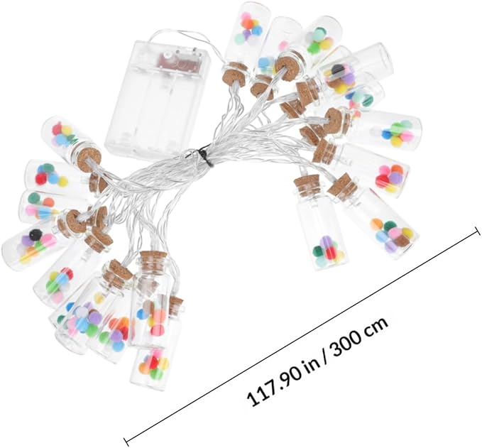 1pc Led Wish Bottle String Light Decor Design Warm Lights for Indoor Decoration Garden and Festival Celebrations | Lumora