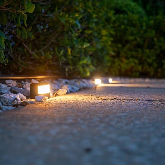 VOLT Stemless Directional Brass Path Light (Bronze) for Low Voltage Landscape Lighting on Outdoor Pathway, Walkway, Garden, Driveway or Patio