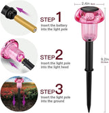 Easter Solar Pathway Lights Outdoor Decorative 4 Pack, Purple LED Mushroom Solar Lights Outdoor Waterproof Solar | Lumora
