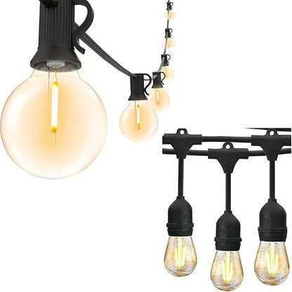 Svater Outdoor String Lights Waterproof 100 FT + 75FT Patio Light for Outside 2W