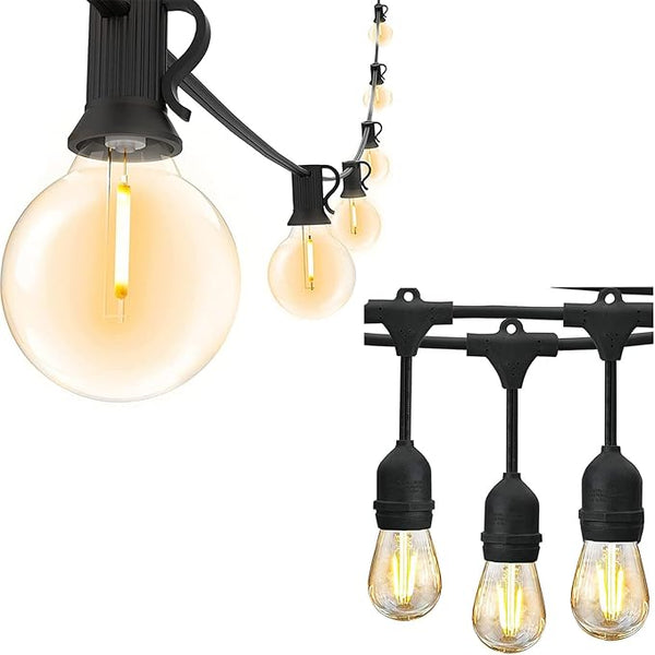 Svater Outdoor String Lights Waterproof 100 FT + 75FT Patio Light for Outside 2W | Lumora
