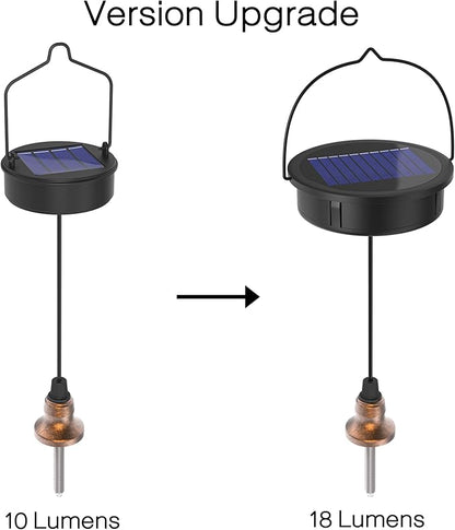 Twinkya Gold Moroccan Hanging Solar Lights Electronic Accessories (Gold, Top)