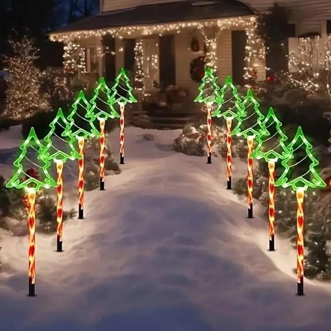 10 in 1 Solar Fantasy Christmas Tree Lights and Garden Ground Stake Lights, Holiday Decoration Lights Led Garden | Lumora