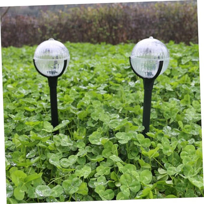 2pcs Solar Energy Garden Lights Outdoor Landscape LED Decorative Lawn Path Lights with Color Changing RGB for Patio Yard Garden Decor
