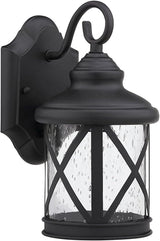 Chloe Lighting Chloe Lighting Milania Adora Transitional Wall-Mount 1-Light Outdoor Black Sconce | Lumora