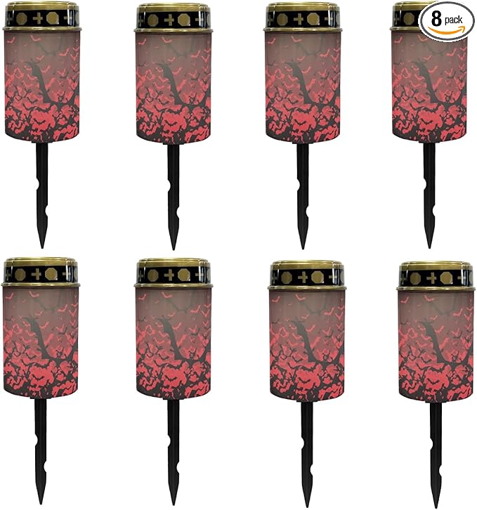 Halloween Dead Branches Solar Lights Outdoor Waterproof Halloween Pathway Lights Garden Lantern for Yard Patio Walkway Halloween Decor Solar Lights Wall Light Auto On/Off