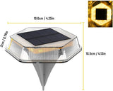 Solar Ground Light, 4 Pack 3000K Warm White, IP65 Waterproof Step Lighting - Solar Powered Efficiency, High | Lumora