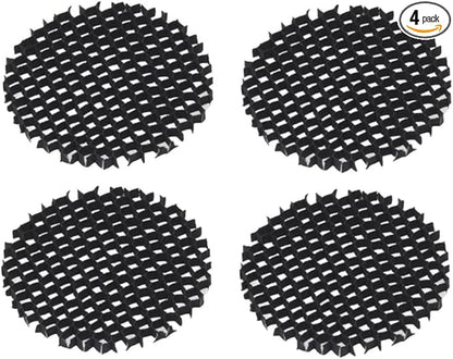 Gardenreet Aluminum Hexagonal Louver Lens for MR16 Bulb - Low Voltage Landscape Lighting Spotlight, Well Light, Down Light - Reducing Brightness and Side Glare (4 Pack)